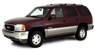 3/4 Front Glamour 2000 GMC Yukon