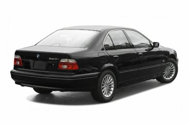 3/4 Rear Glamour  2003 BMW 540