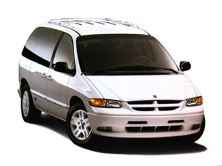 3/4 Front Glamour 1996 Dodge Caravan