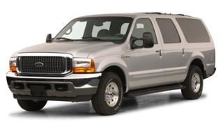 3/4 Front Glamour 2000 Ford Excursion