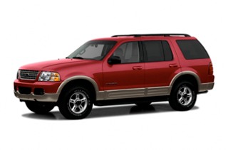 3/4 Front Glamour 2002 Ford Explorer