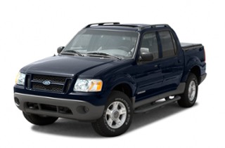 3/4 Front Glamour 2002 Ford Explorer Sport Trac