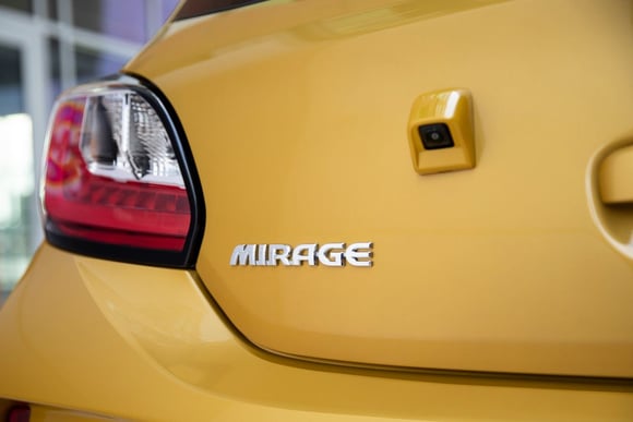 2021 Mitsubishi Mirage backup camera close-up