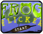 Image that says "Frog Flicker"