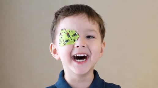 boy with eye patch