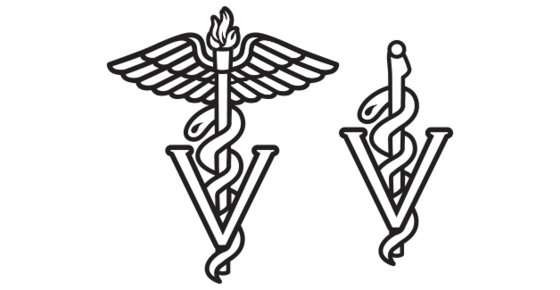 Veterinary medical symbol. 