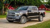 2022 Ford F-150 pickup truck front view on road