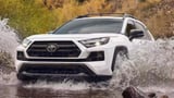 Toyota RAV4 white color exterior paint off-road