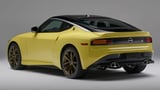 2023 Nissan Z coupe rear in yellow