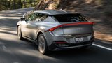 Kia EV6 silver paint rear view