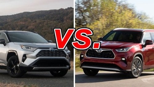 Toyota RAV4 Hybrid vs. Toyota Highlander Hybrid - CarsDirect