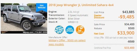 Jeep Is Now Mailing People $1,000 Discounts On Wranglers - CarsDirect