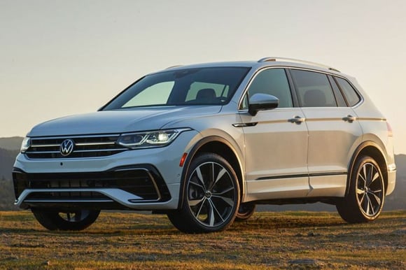 Volkswagen Tiguan crossover white exterior paint color