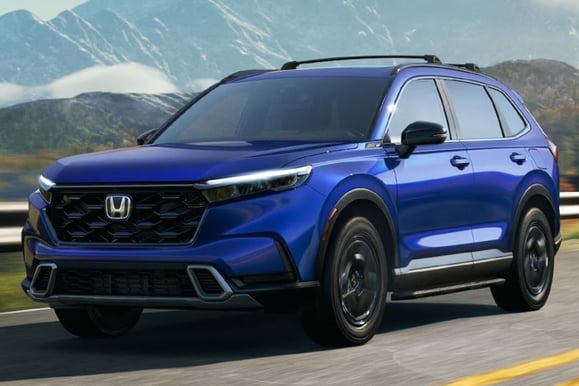 Honda CR-V hybrid blue exterior paint color