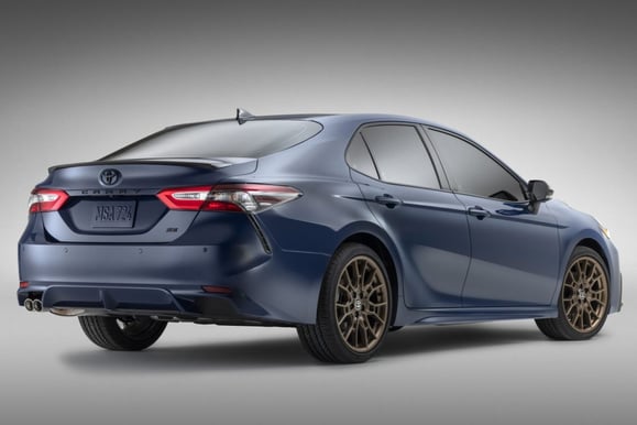 2024 Toyota Camry blue color rear view