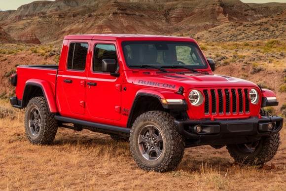 2023 Jeep Gladiator red color truck