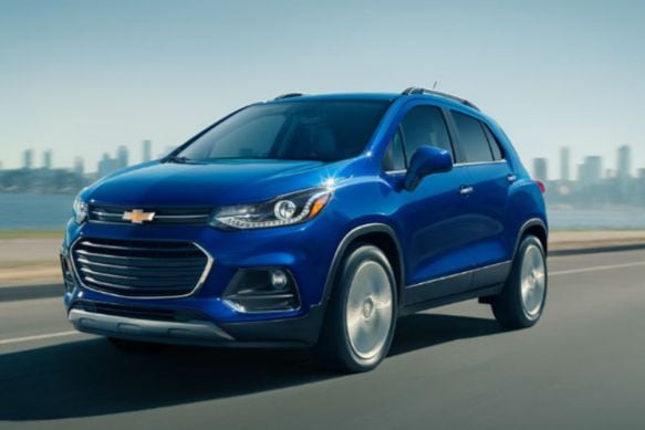 Chevy Trax crossover blue color