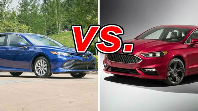  Toyota Camry frente a Ford Fusion