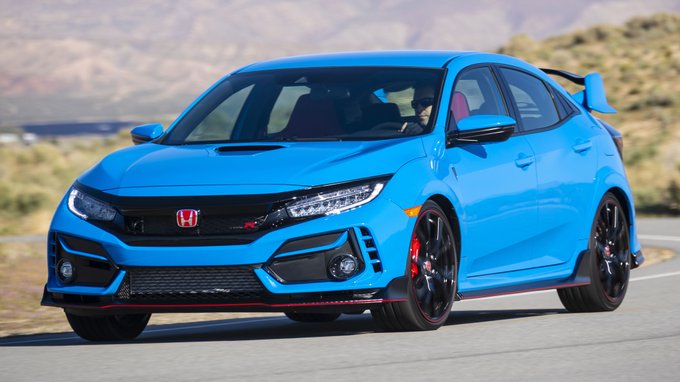 baby blue honda civic type r