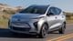 2022 Chevy Bolt EUV front in silver on road