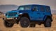 2023 Jeep Wrangler Rubicon 392 in blue off-road