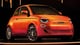 2024 FIAT 500e Maittroppo Bulgari concept orange color front view