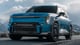 2024 Kia EV9 midsized SUV front view blue color