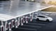 Tesla Model X charging at Tesla Supercharging station