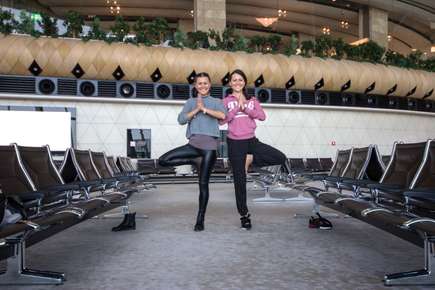 airport yoga