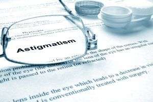 the word astigmatism in bold