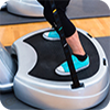 image of person on a power plate. 