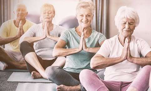 elderly yoga