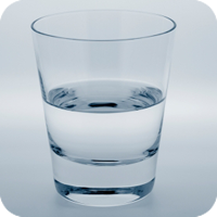 image of glass of water. 