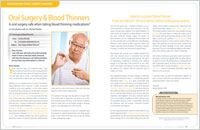 Oral Surgery and Blood Thinners - Dear Doctor Magazine