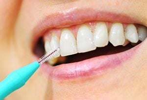 Interdental cleaning.