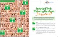 Teeth Whitening Answers - Dear Doctor Magazine