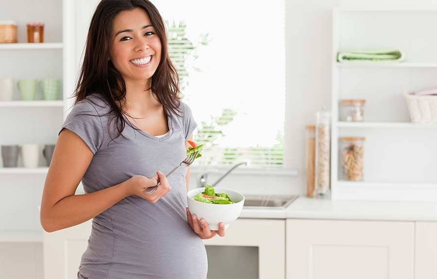 Alimentación de la mujer embarazada.