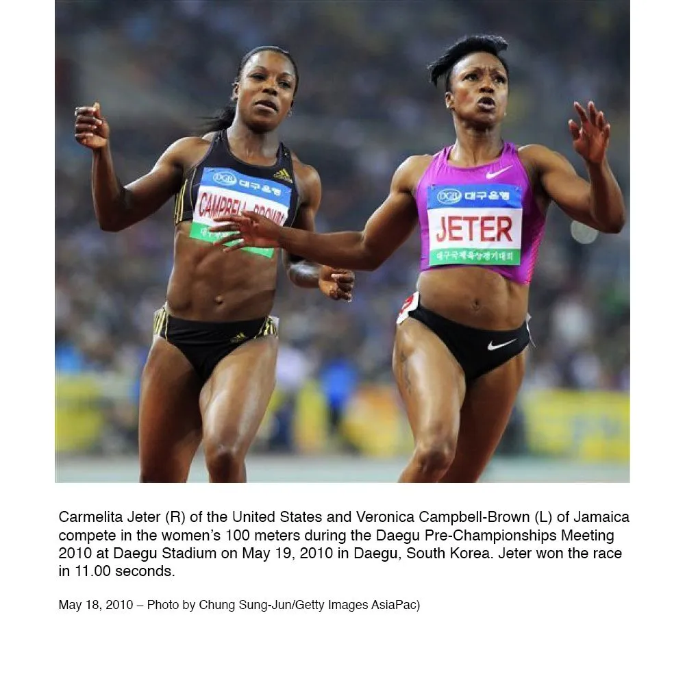 Carmelita Jeter, Female American Sprinter