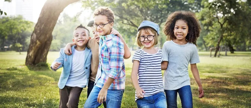 kids wearing glasses