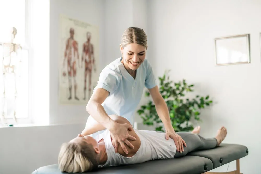 therapeutic exercises in Kenosha in a chiropractic office