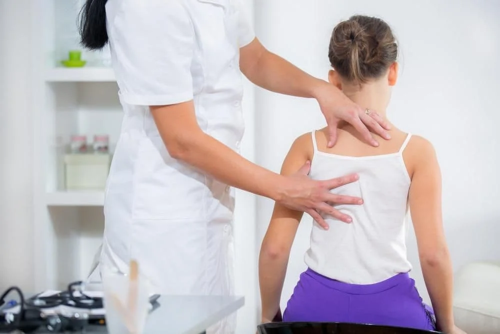 child getting pediatric chiropractic care in Tracy