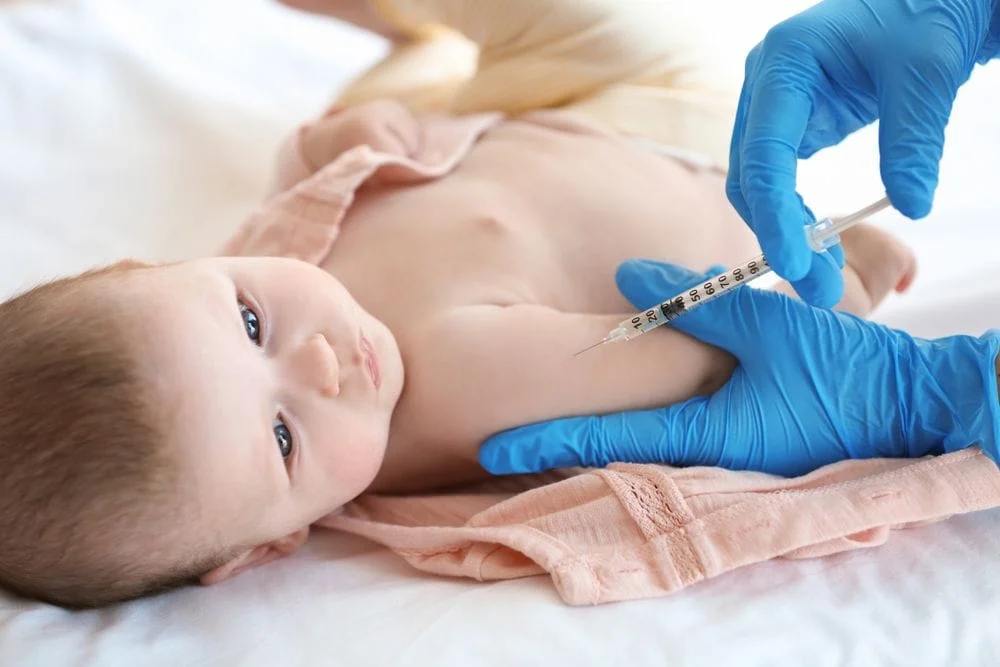 Immunizations Baby recieving vaccination