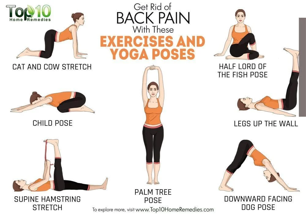 Yoga exercises for back pain