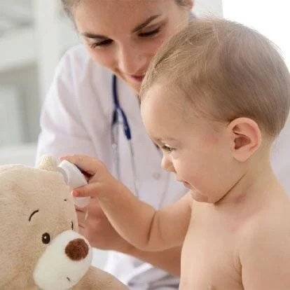 baby with doctor