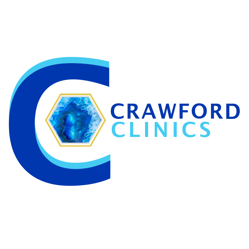 crawford clinics logo with gem