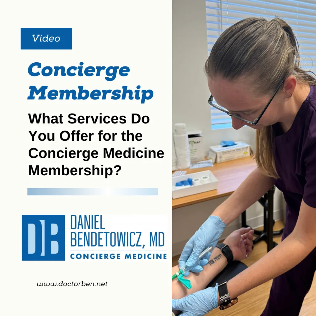 What Services do you offer for the Concierge Medicine?