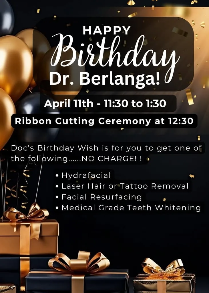 Dr. Berlanga's Birthday Flyer