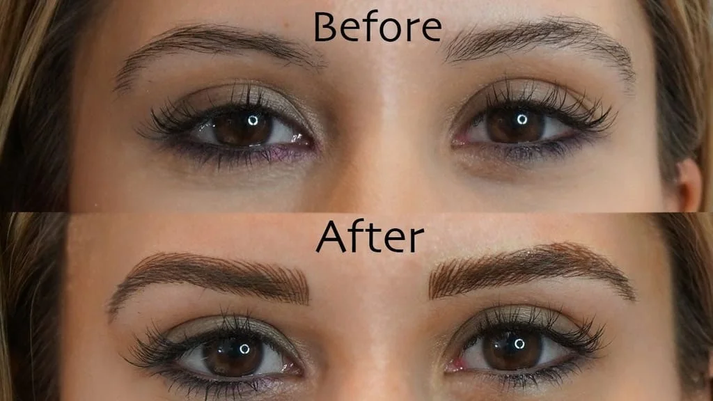 Microblading Semi Permanent Eyebrows makeup