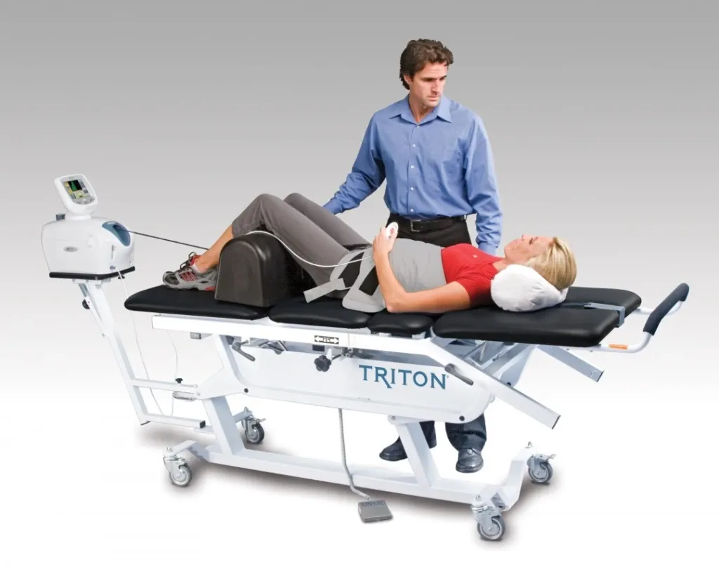 Female getting back adjusted