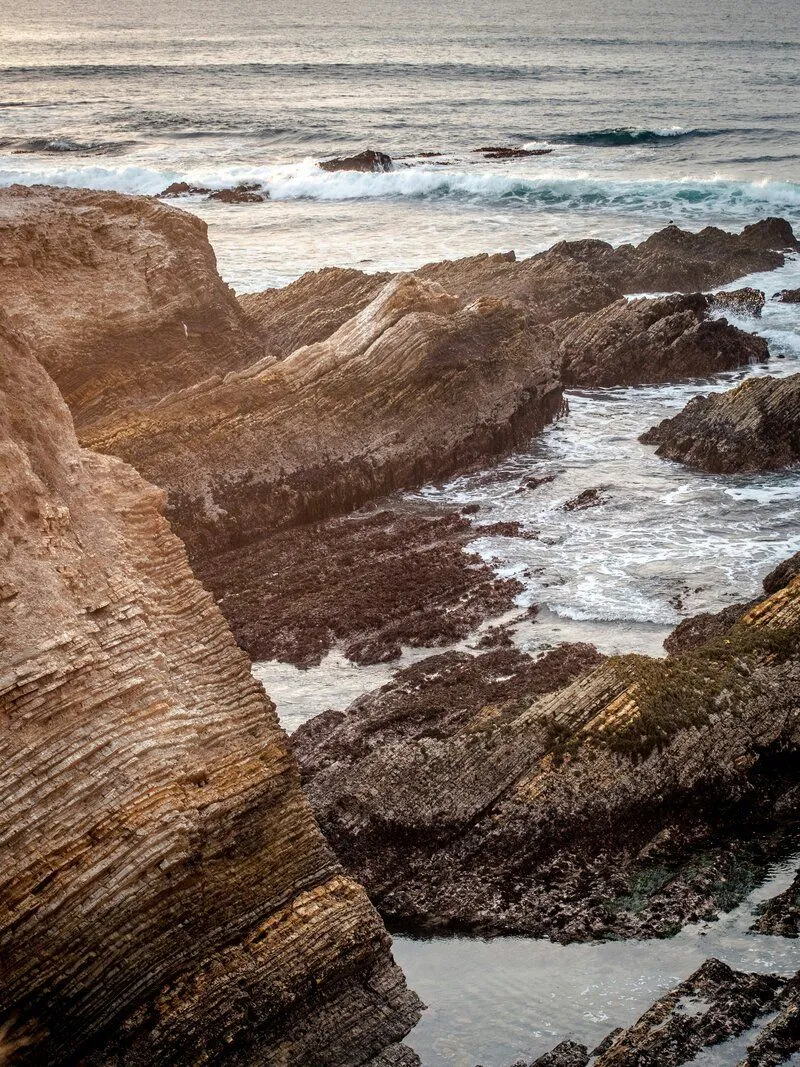 rocks along the ocean